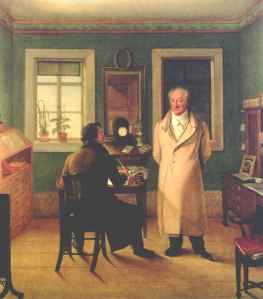Goethe dikterer. Joseph Schmeller, 1831.